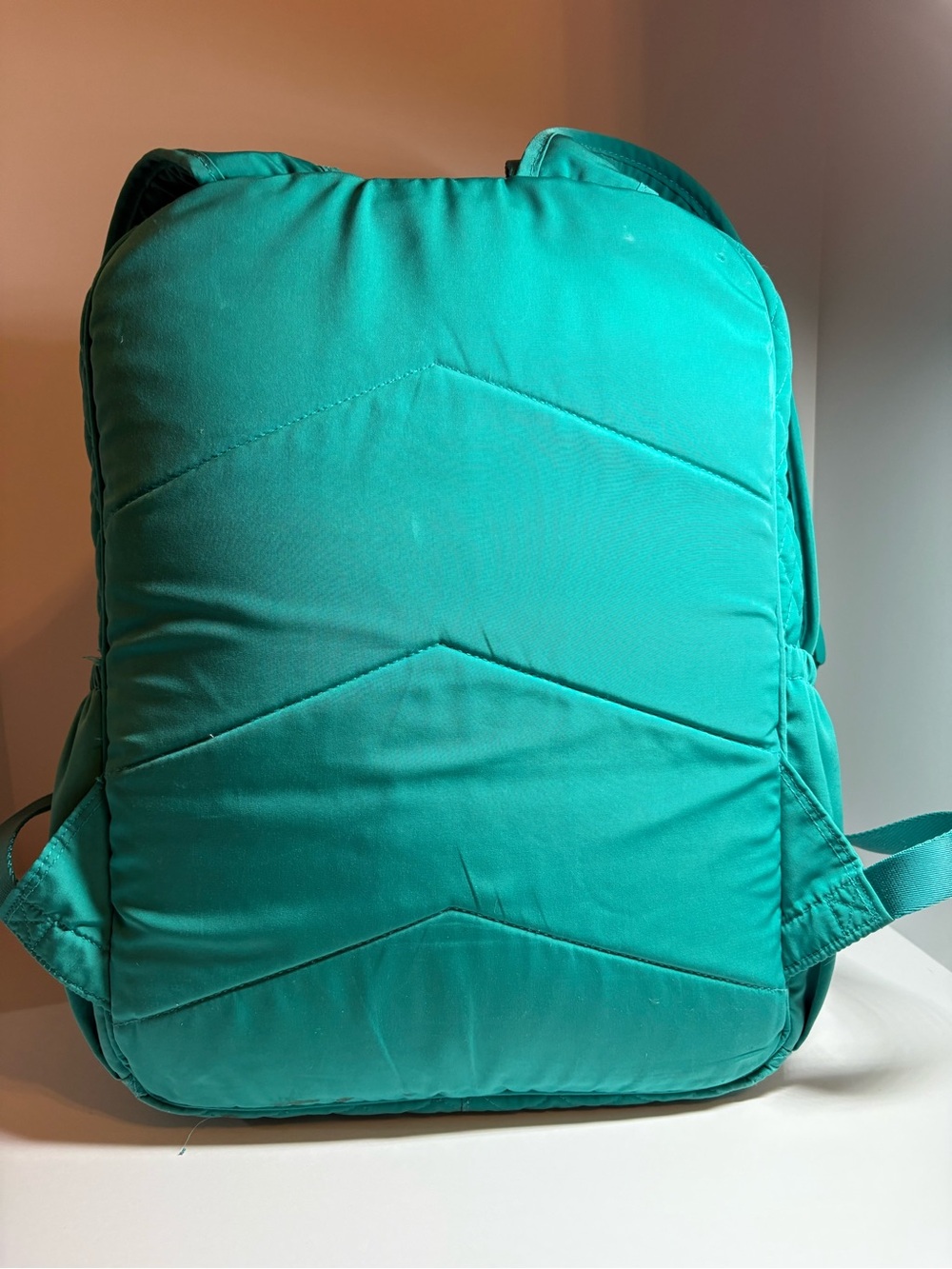 Vera Bradley Campus Backpack in the "Forever Green" (True Teal Green) - Picture 4 of 8